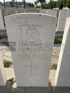 BAGHDAD (NORTH GATE) WAR CEMETERY - SCUTT, H C
